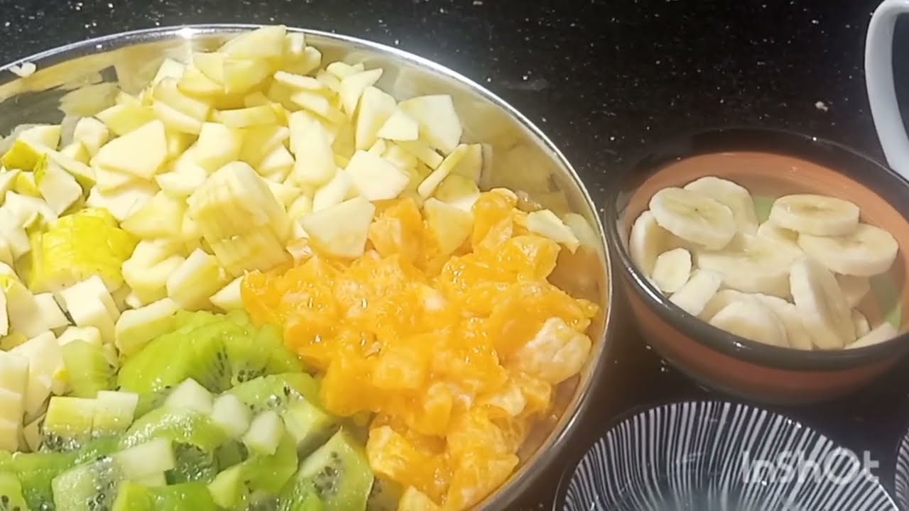 Fruit Chaat/My Own Recipe/Quick & Easy/Healthy/Refreshing/How to make/Recipe/English.