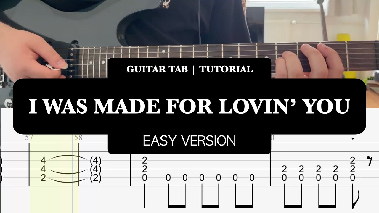 KISS - I Was Made For Lovin' You | EASY TAB | Lesson | Tutorial