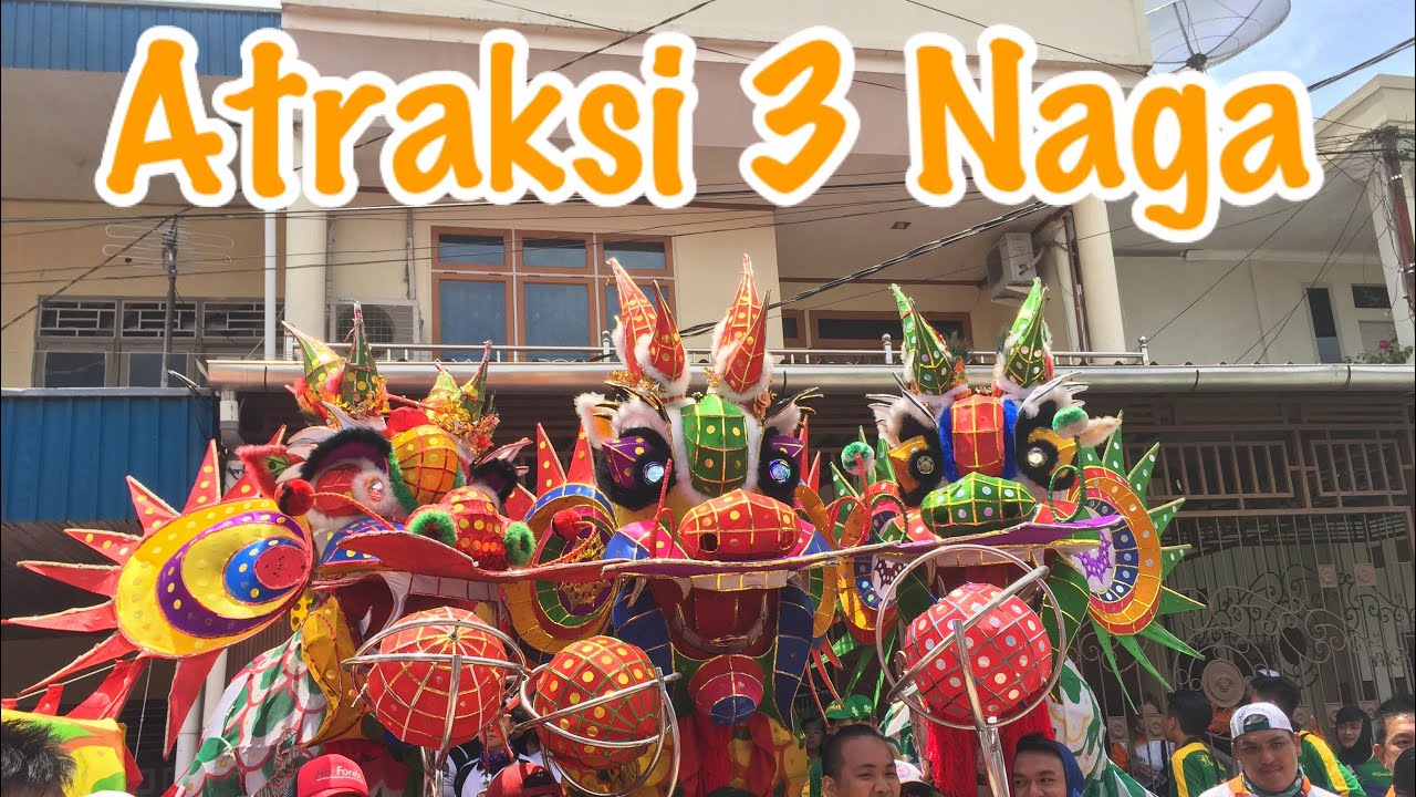 3 Replika Naga Di Pontianak Beratraksi Sebelum di bakar