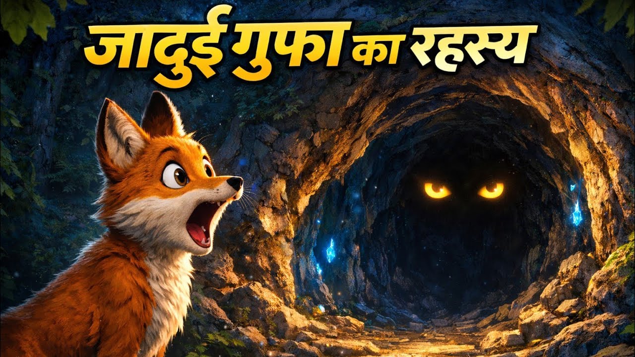 बोलने वाली गुफा 😱 | चालाक लोमड़ी ने शेर को कैसे बेवकूफ बनाया? | Hindi Moral Story