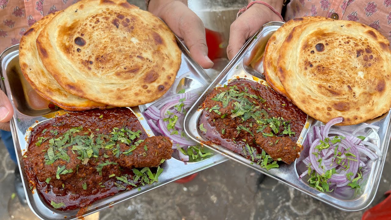 ₹80 में लटपट चिकन 2 लच्छा पराठा 150 KG रोज़ाना बिकता। STREETSIDE CHICKEN PARATHA | RANCHI FOOD TOUR