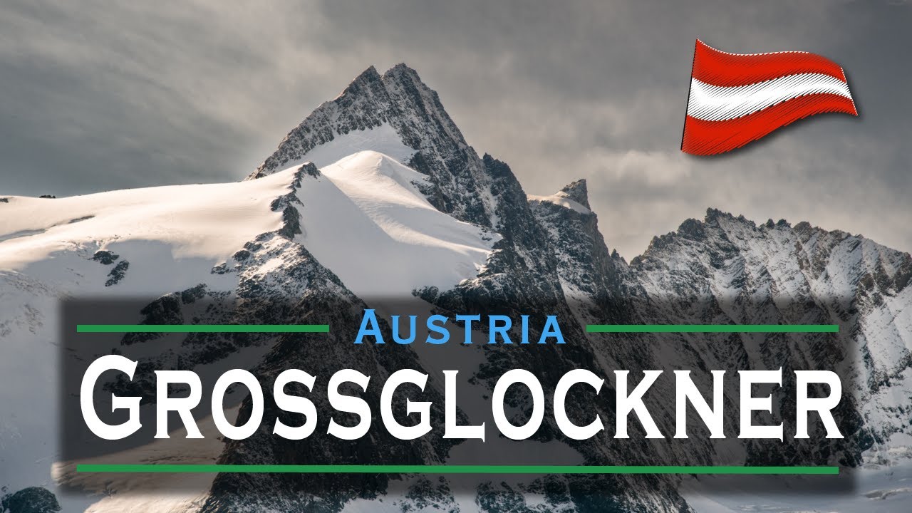 Grossglockner, Austria. Drone viewpoint in September