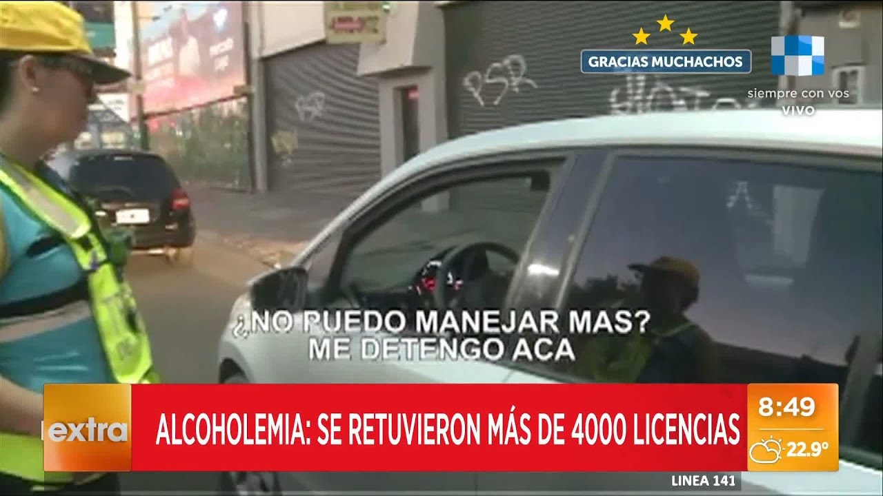 Alcoholemia: se retuvieron más de 4000 licencias