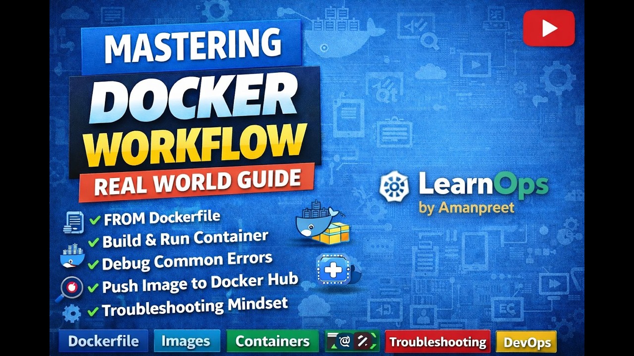 Docker Image to Container to Registry | Real DevOps Workflow + Troubleshooting Guide