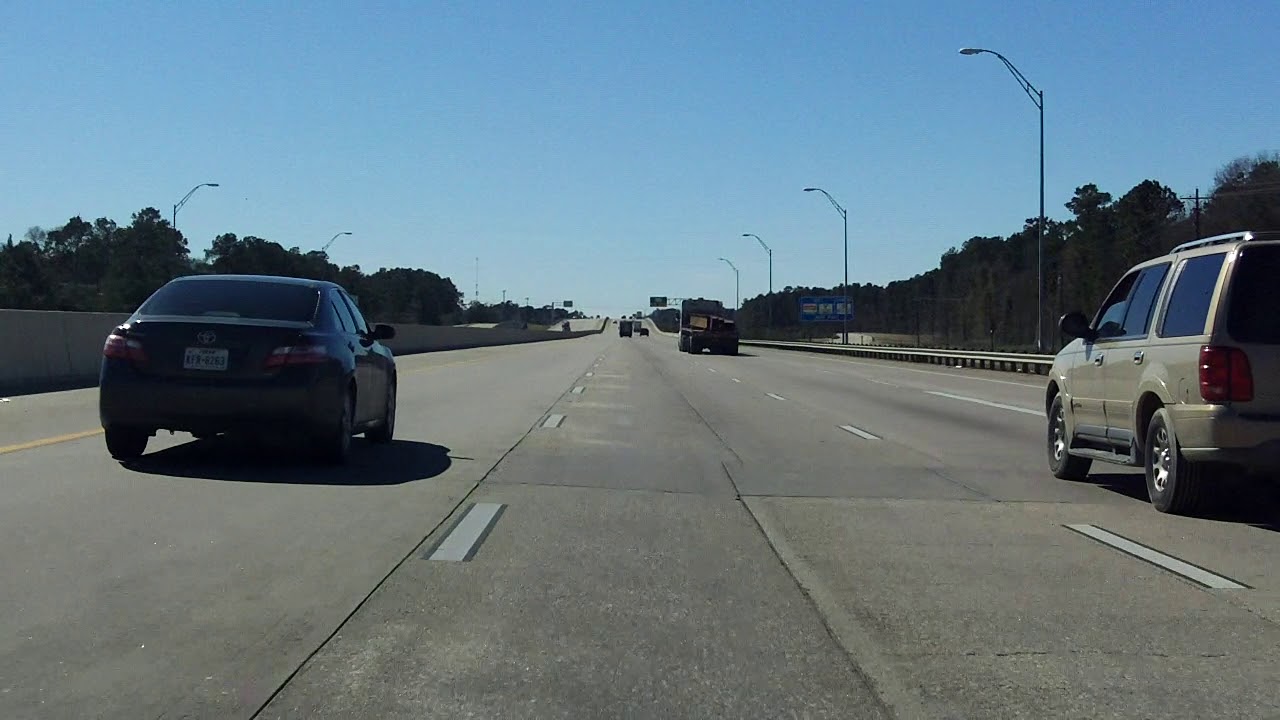 Eastex Freeway (Interstate 69/US 59 Exits 168 to 157) southbound