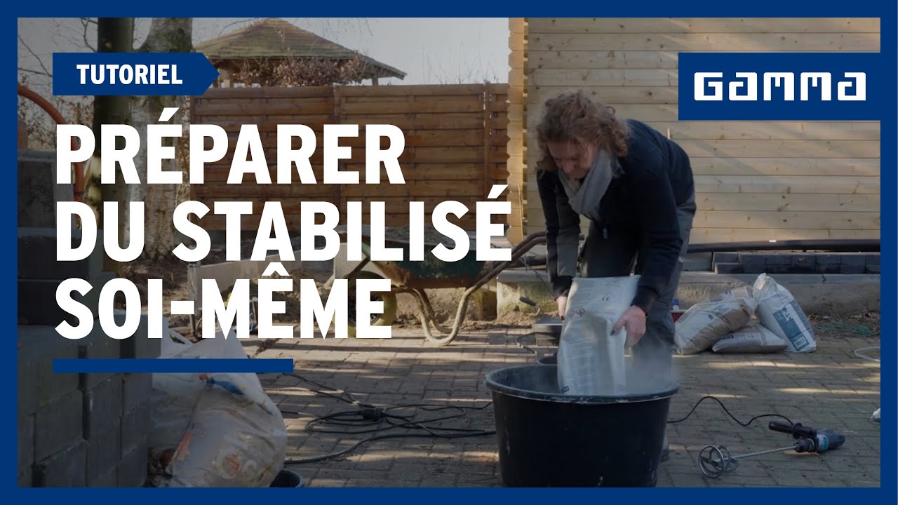 Pr&eacute;parer du stabilis&eacute; soi-m&ecirc;me en 4 &eacute;tapes | GAMMA Belgique