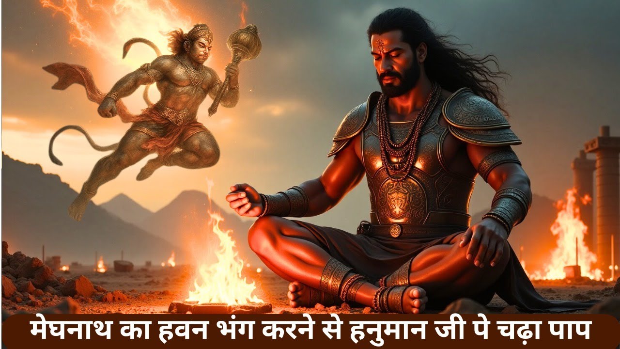 मेघनाथ के यज्ञ को रोकने से हनुमान जी को क्या खतरा हुआ ? | Hanuman Vaani | Meghnad Yagya Bhang
