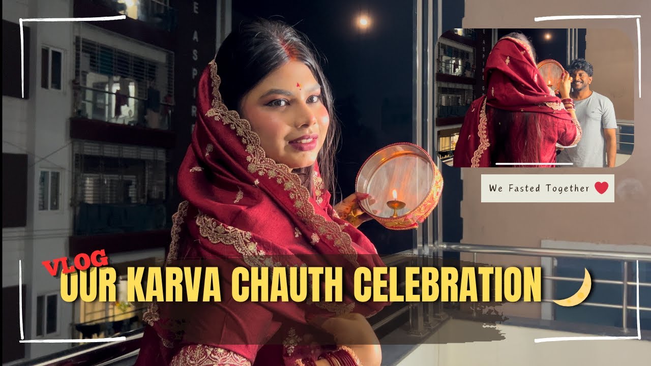 We Celebrated Karva Chauth Together 🌙💫 | Fasting, Pooja & Love ❤️ | The Life of SaVai