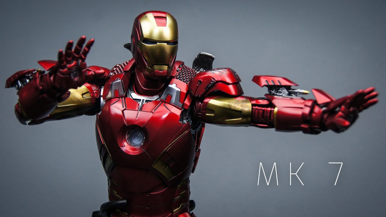 Hot Toys Avengers Iron Man Mark VII MK 7 1/6 Scale Movie Masterpiece 4K Figure Unboxing Review