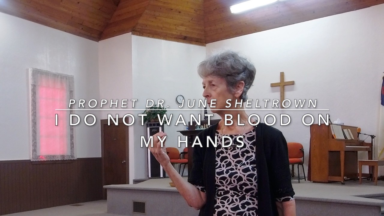I DO NOT WANT BLOOD ON MY HANDS