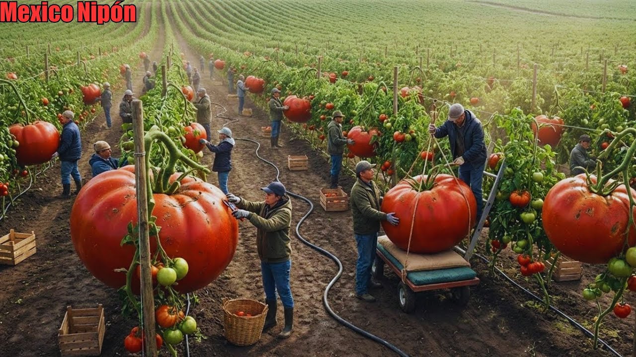 La finca de tomate más grande de México el proceso de cultivo del tomate desde la plántula hasta la
