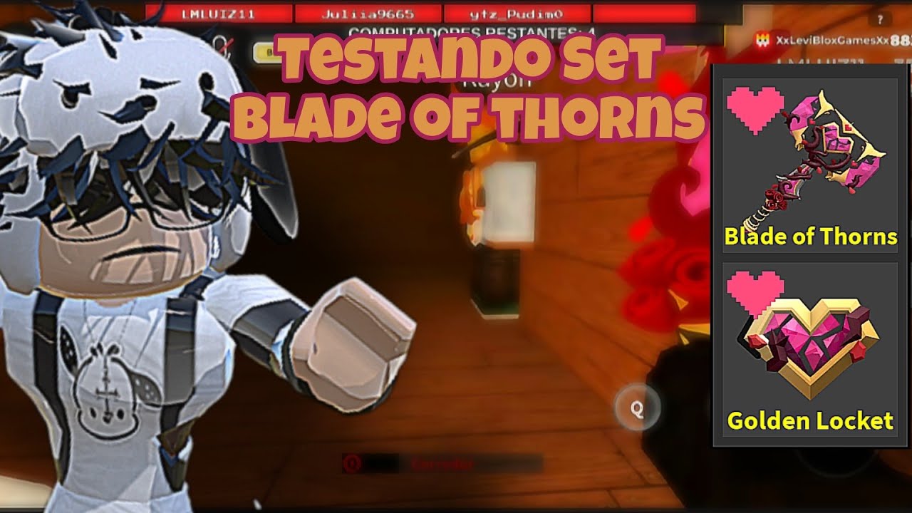 •Testando Set Blade of Thorns | Flee The Facility | Roblox•