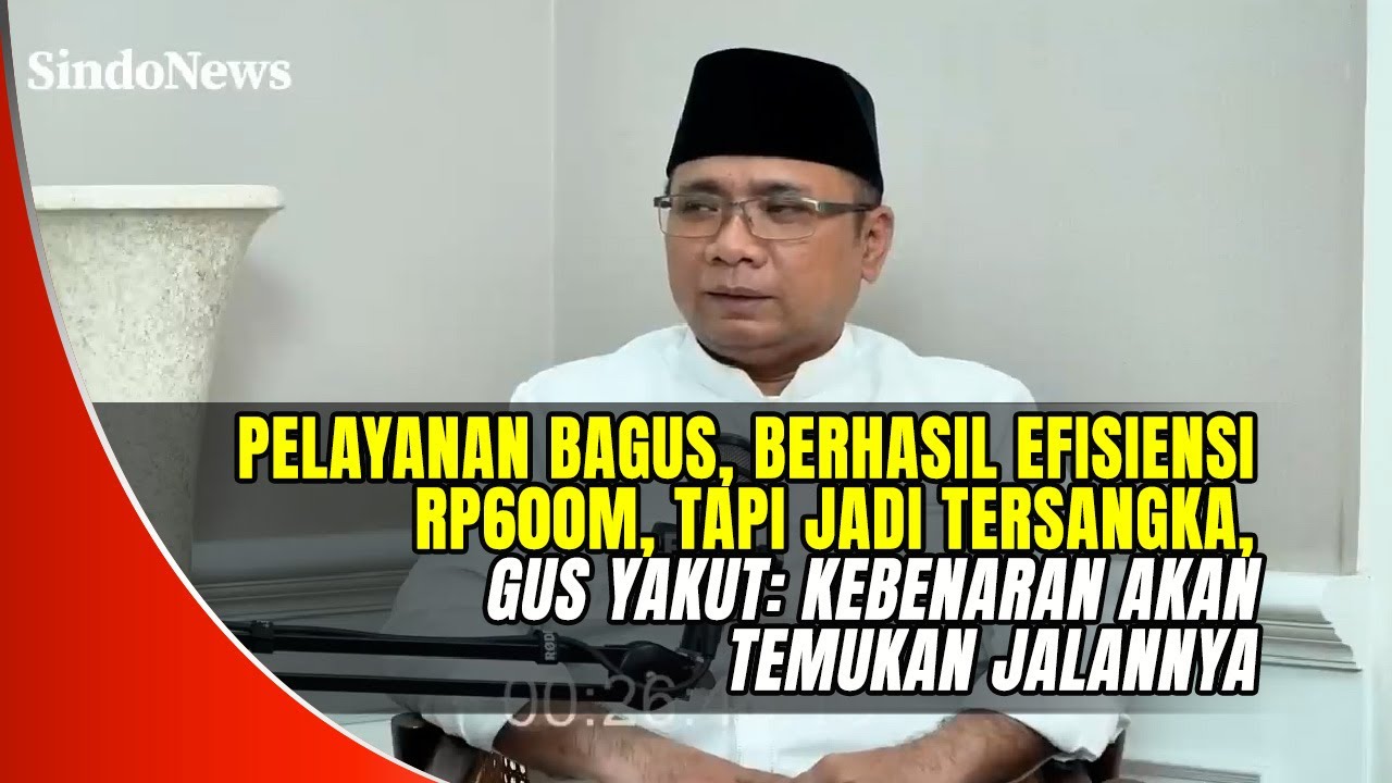 Jadi Tersangka Korupsi Kuota Haji, Gus Yakut: Saya Tidak Pernah Berpikir Soal Keuntungan!
