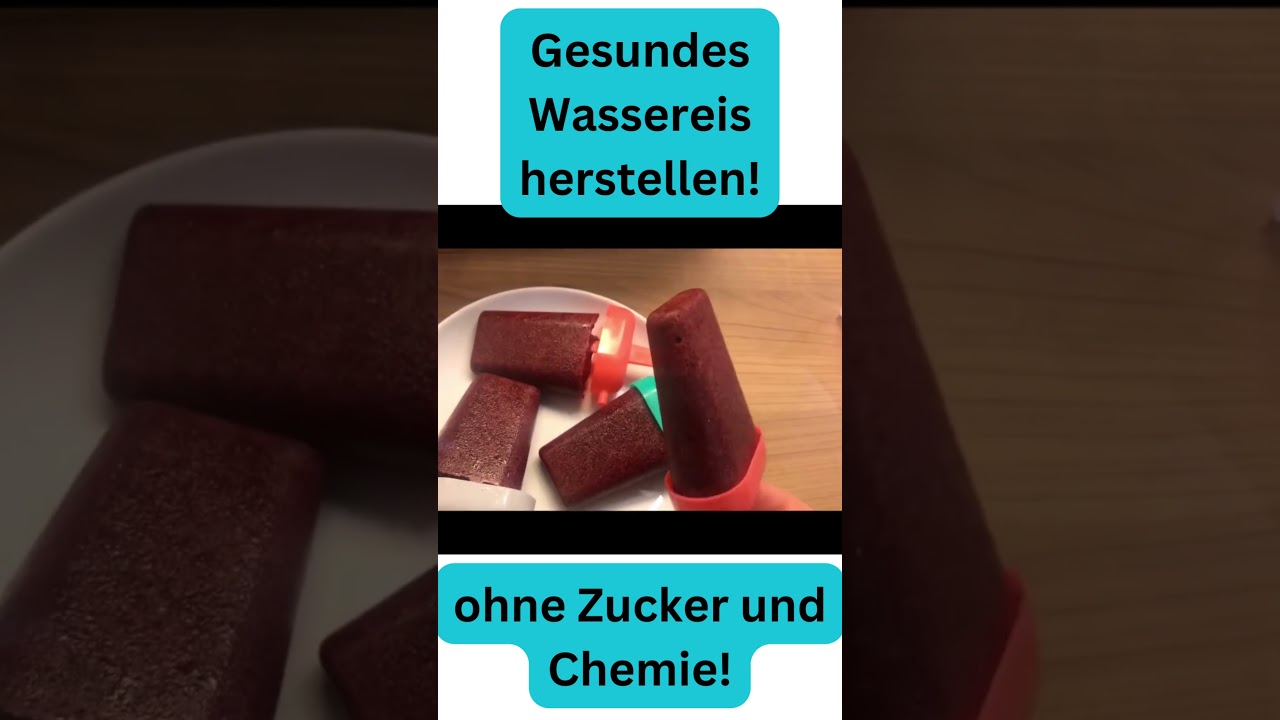 Gesundes Wassereis herstellen / low carb geeignet! #kochenmitmaryam #wassereis