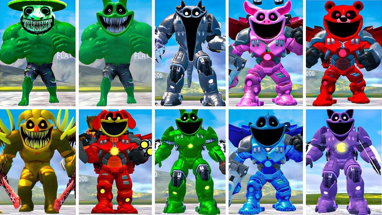 ALL MECHATITAN FORGOTTEN FAMILY VS ALL MECHATITAN SMILING CRITTERS FAMILY In Garry's Mod