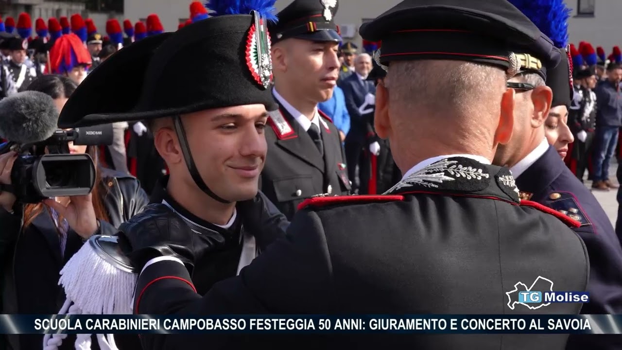 Scuola Carabinieri Campobasso festeggia 50 anni: Giuramento e concerto al Savoia