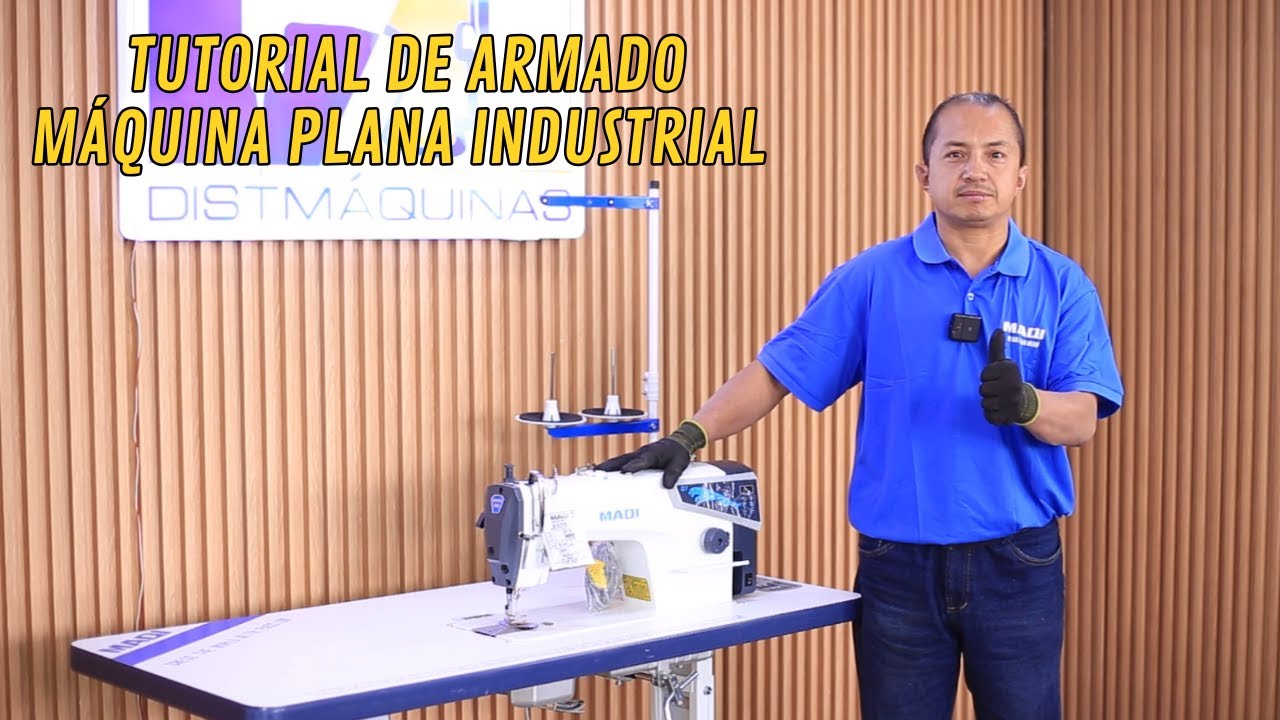 Como armar una maquina plana industrial desde cero (armado y montaje completo)
