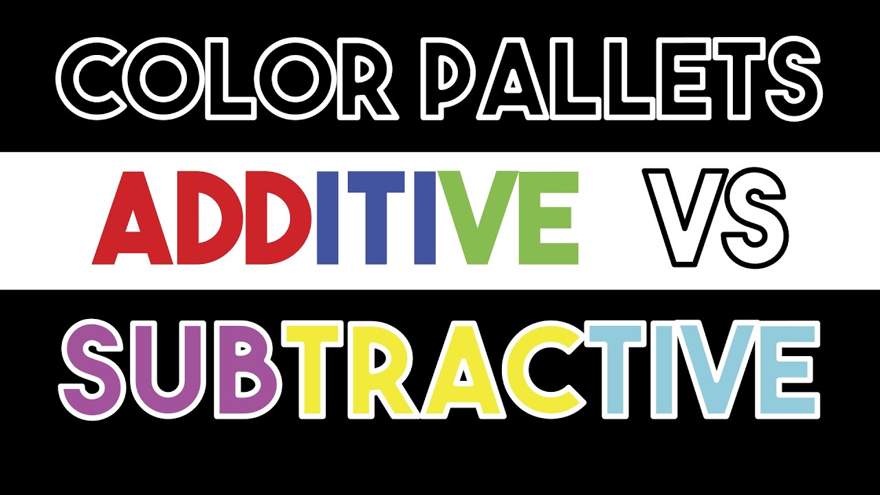 How Additive and Subtractive Color Pallet Works | RGB vs CMYK