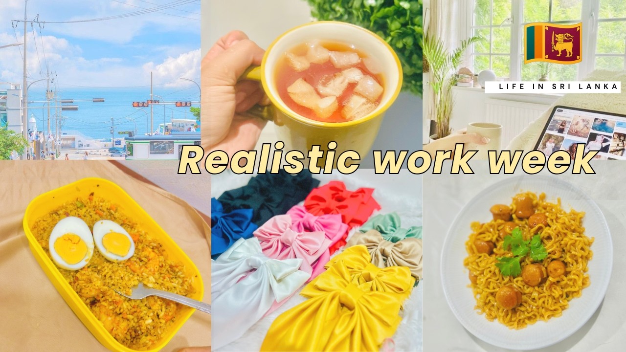 වැඩ කරන සතියක්  🇱🇰🍃|  9-6 office job in Sri Lanka | adulting diaries | Work vlog  Motivation