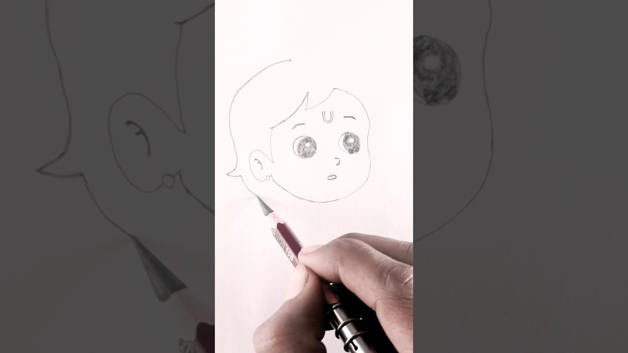 Cute Bal Krishna Drawing ❤️ | Pencil Art 