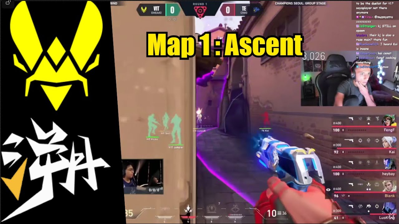 FNS reacts to VIT vs TE | Map 1 | Valorant Champions 2024 |
