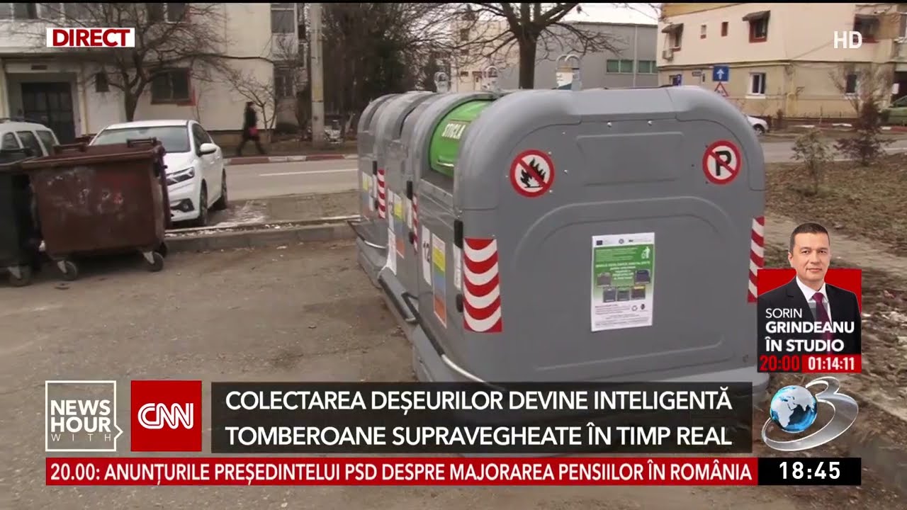 Colectarea deșeurilor devine inteligentă. Tomberoanele supravegheate în timp real