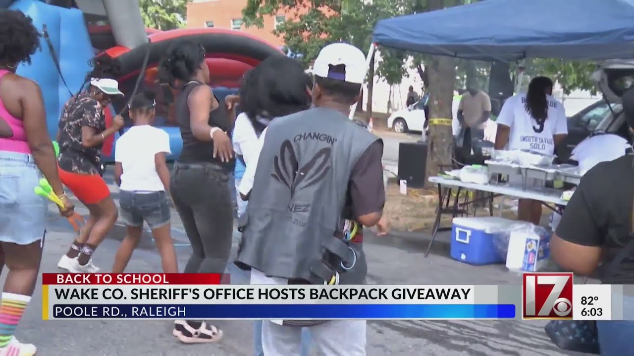 Wake Co. Sheriff's Office hosts back to school event