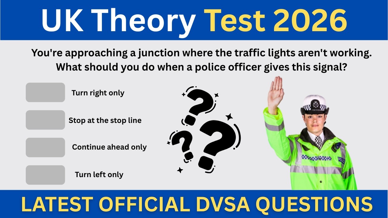 UK Driving Theory Test 2026 | 10 Official DVSA Questions & Answers with Explanations