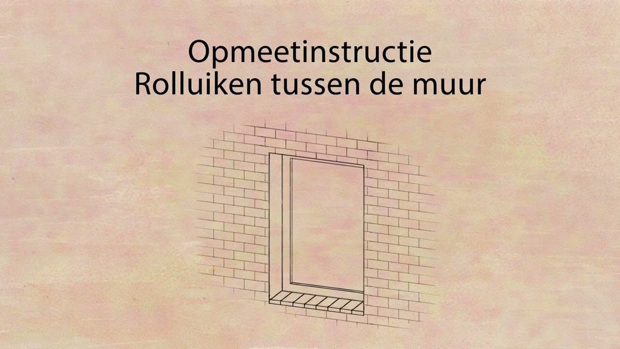 Creon Rolluiken - Opmeetinstructie  - Hoogte opmeten van rolluiken