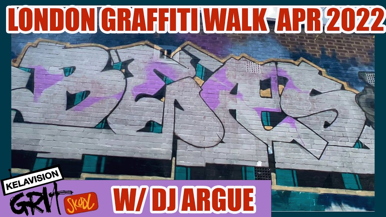 LONDON GRAFFITI WALK TOUR DJ MIX , W/DJ ARGUE, WEST LONDON, APRIL 2022.