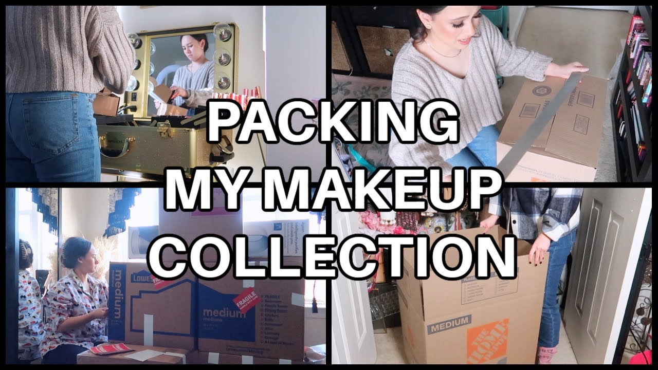 MOVING TO MIAMI VLOG! PACK MY BEAUTY ROOM WITH ME!