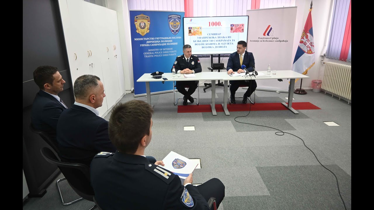 1000. seminar za vozače kojima je oduzeta vozačka dozvola zbog nesavesne vožnje