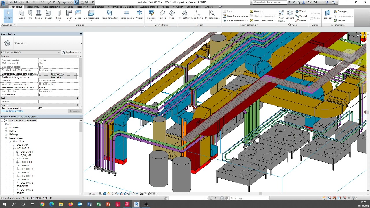 BIM Projekt Revision As Built - Revit Autodesk - Punktwolke