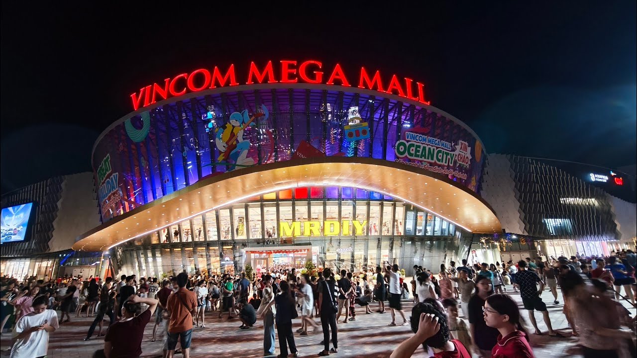  VINCOM MEGA MAIL ocean park 2 ( hưng yên) Khu thương mại lớn nhất miền Bắc có gì 