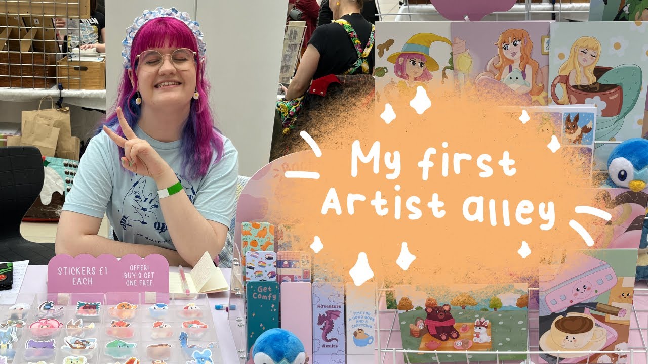 SMALL BUSINESS STUDIO VLOG 13 🌸 My first ever Artist alley!