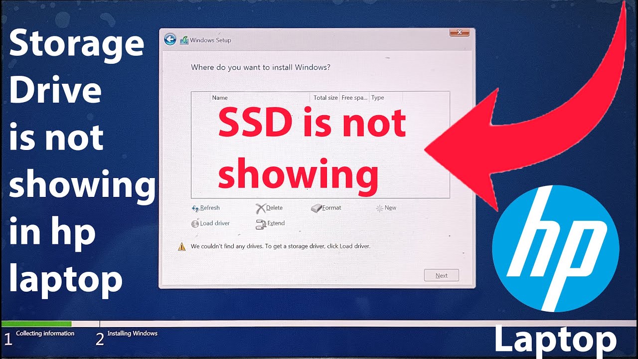 How to Fix SSD Not Detecting While Installing Windows 10 in HP Laptop | 100% Working Solution