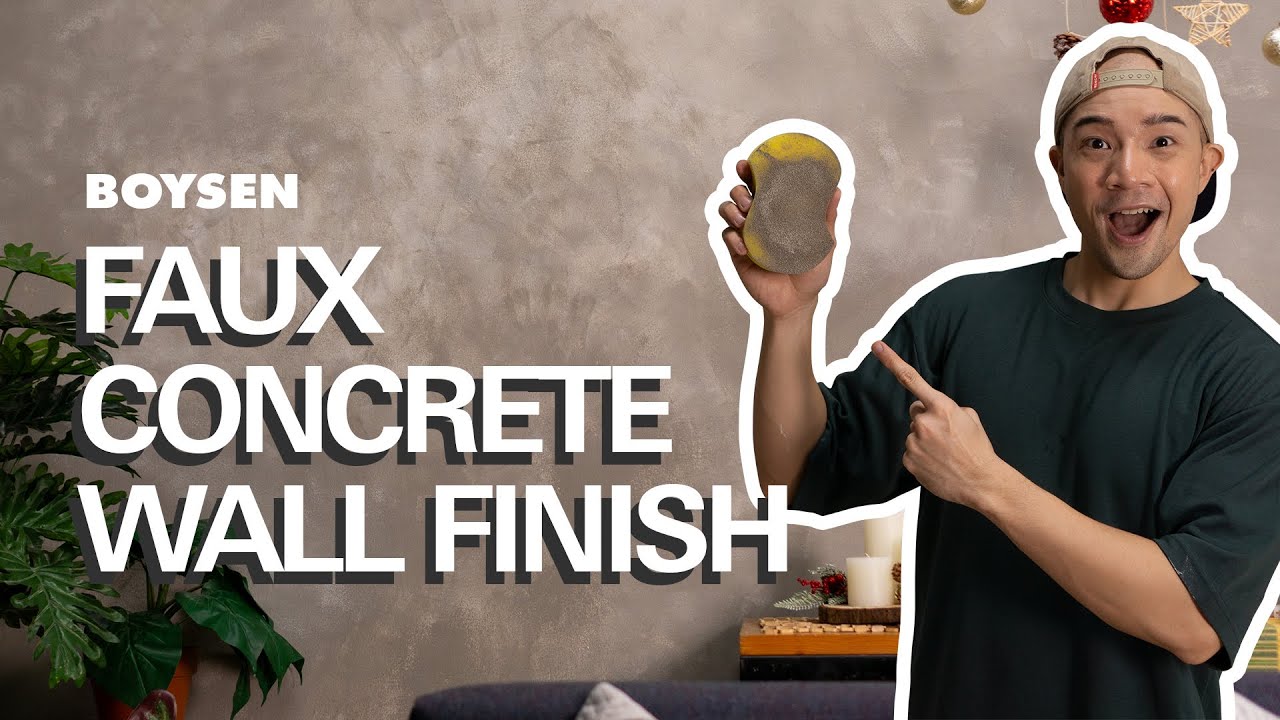 Make A Faux Concrete Wall Using Paint