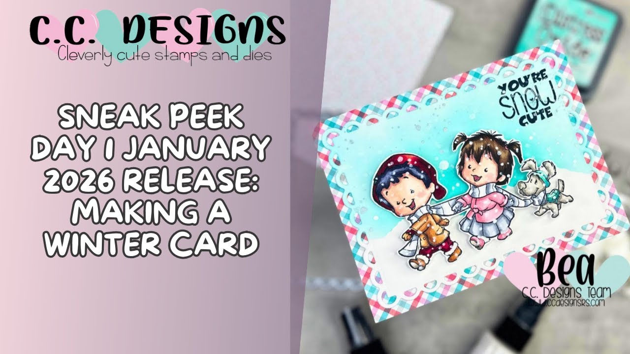 Sneak Peek Day 1: Winter Card ft. stamp set Scarf Train