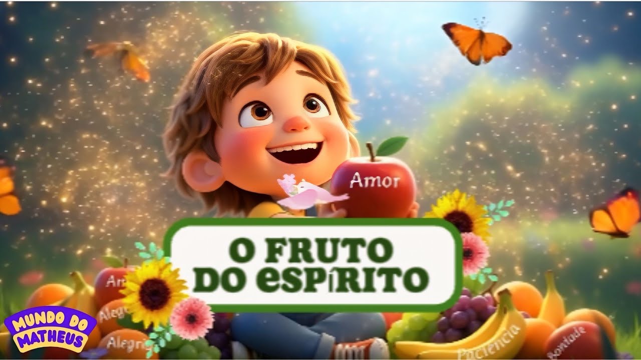 Cantiga Bíblica Infantil: O Fruto do Espírito (Gálatas 5:22) 🎵🙏