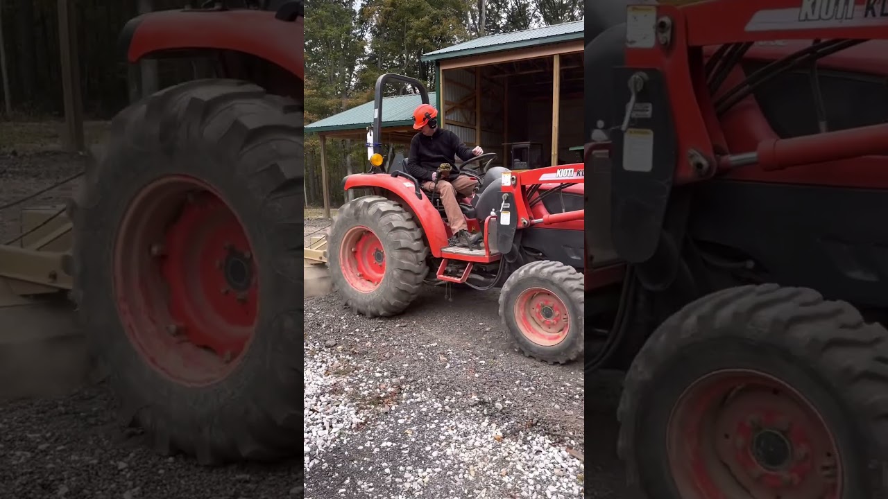 Harley Rake Landscape Tiller #shorts #landscape #harley #drivewayrepair #grading