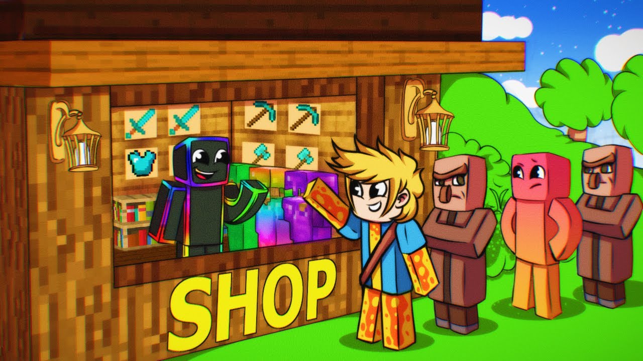 abri uma LOJA pra VENDER DIAMANTES pros VILLAGERS !