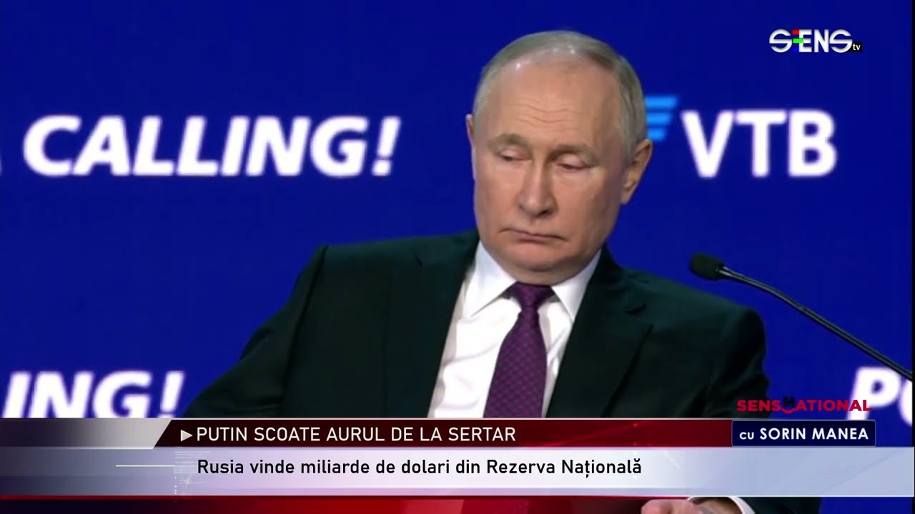 PUTIN SCOATE AURUL DE LA SERTAR! Rusia sparge miliarde de dolari din Rezerva Națională