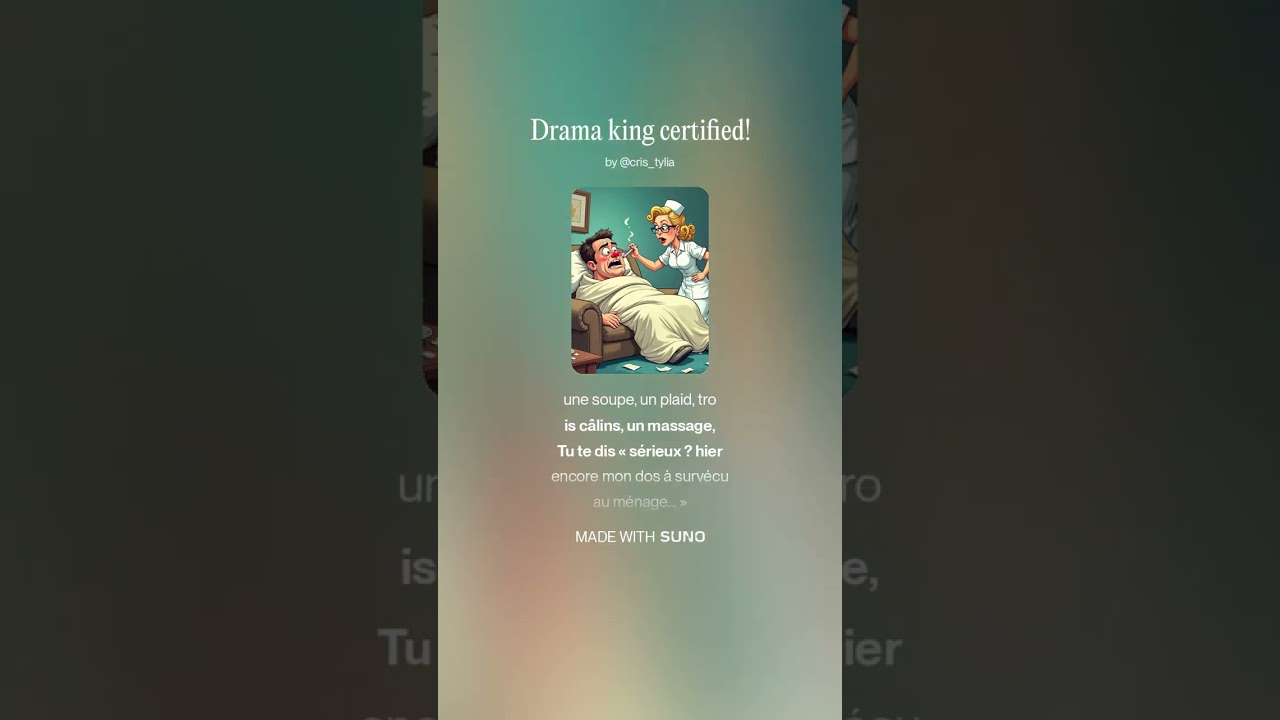 Drama king certified! By JlG