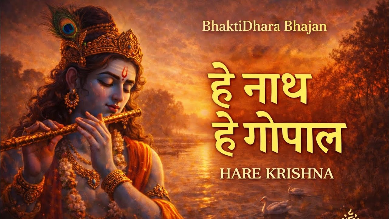हे नाथ हे गोपाल | हरे कृष्ण भजन | मन को छू लेने वाला कृष्ण भक्ति गीत | BhaktiDhara Bhajan