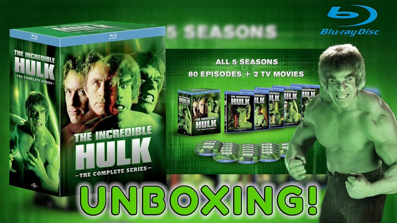 THE INCREDIBLE HULK TV SHOW | Five-Season/Two Movie Blu-Ray Box Set By Universal | FULL UNBOXING