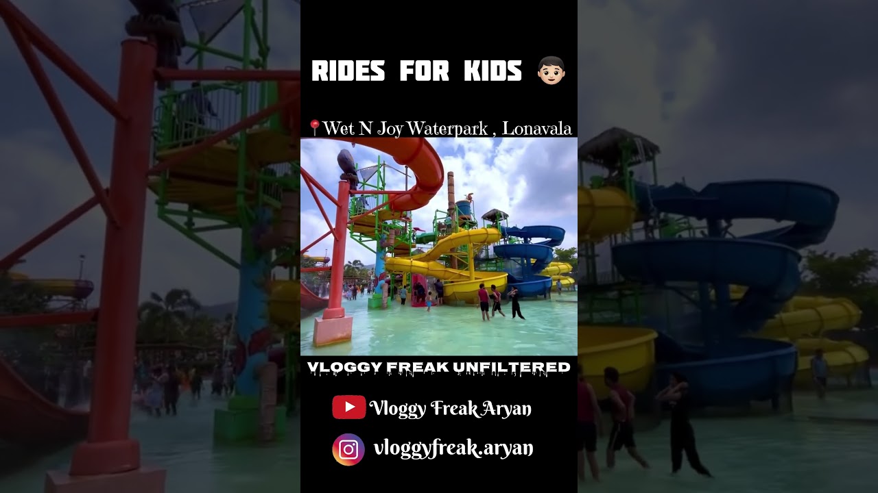 Rides For Kids in Wet N Joy Lonavala #shorts #viral #wetnjoywaterpark