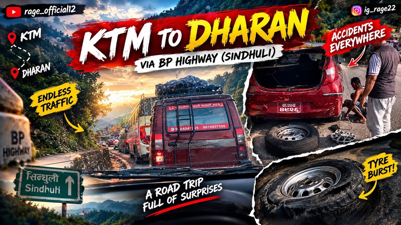 Dashain Vibes 🎉 KTM to Dharan Road Trip 😱 | BP Highway 🇳🇵