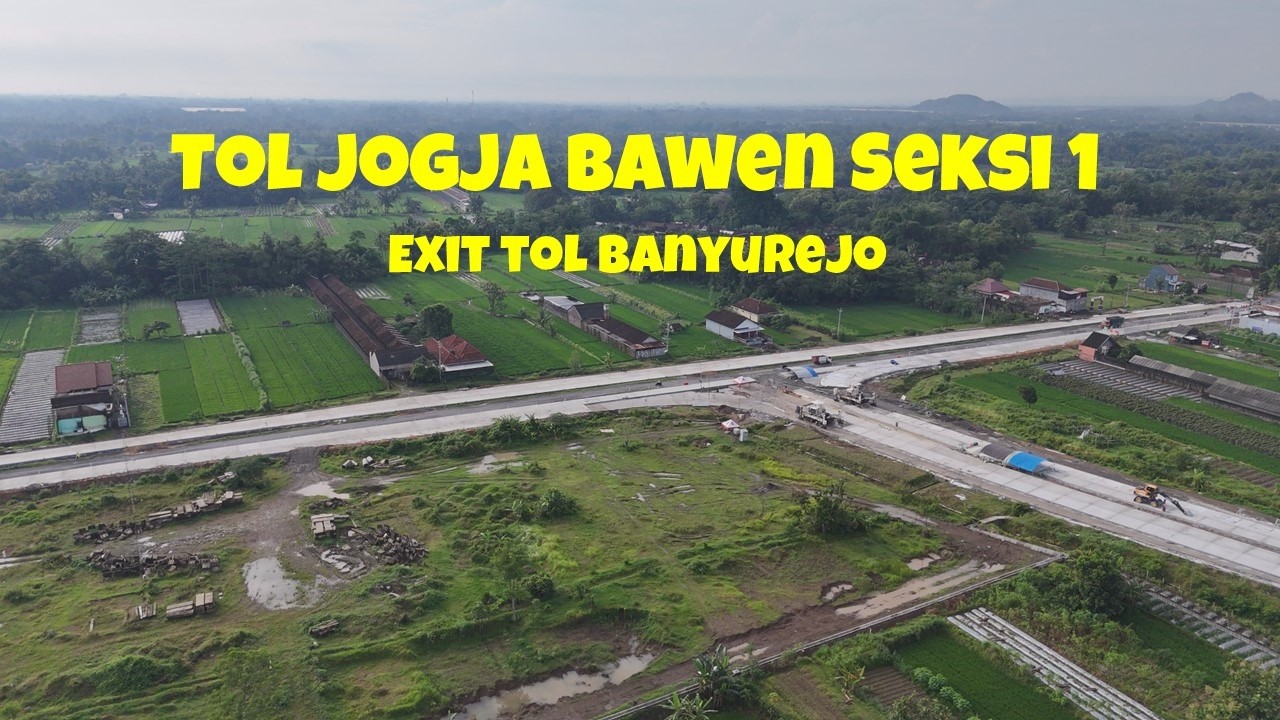 EXIT TOL BANYUREJO KINI SEDANG PROGRES COR RIGID