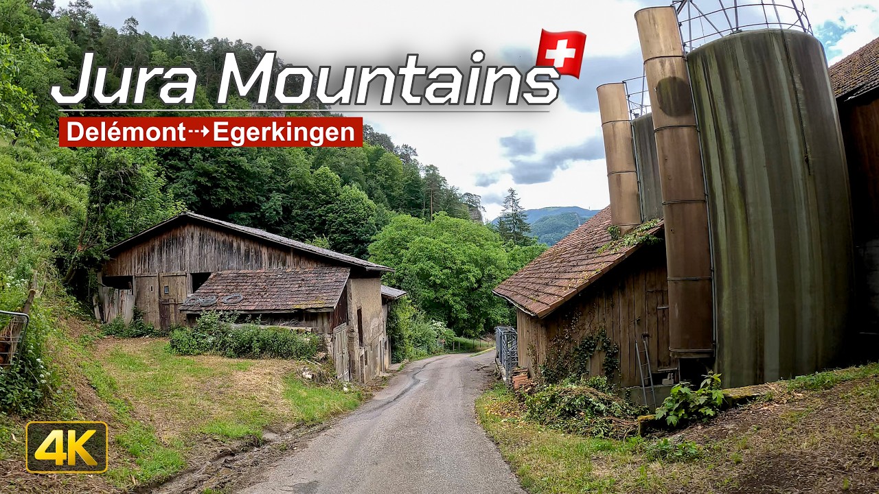 Traveling the Scenic Back Roads of the Swiss Jura Mountains 🇨🇭 | Del&eacute;mont to Egerkingen