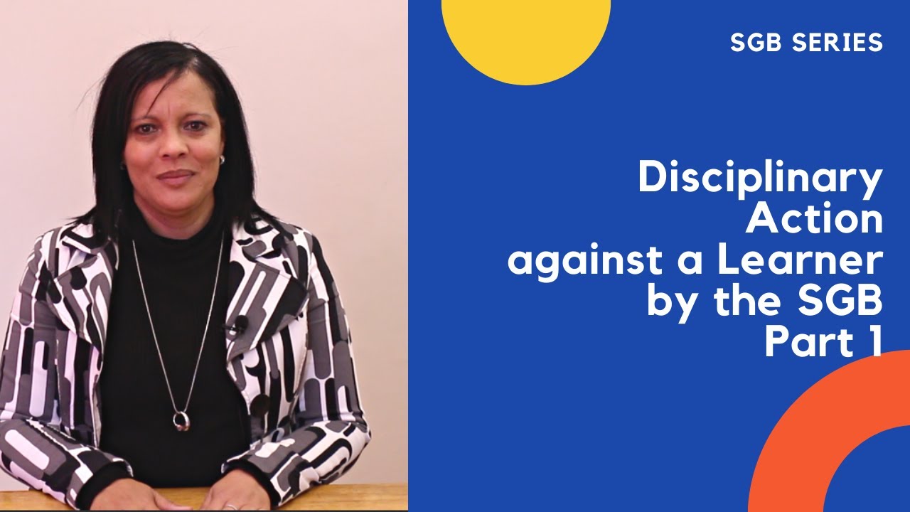 SGB Training: Learner disciplinary process